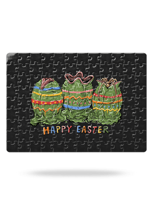 Happy Easter puzzle White