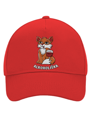 Vínová Alkoholiška kšiltovka baseballka Classic Red