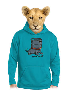 Štěně dětská mikina klokanka Hawaiian Blue