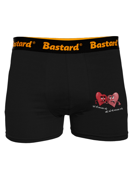 Srdíčka boxerky Black