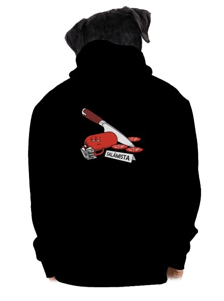 Salámista pánská mikina na zip Black