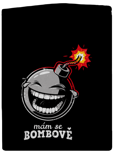 Mám se bombově dámská mikina na zip Black