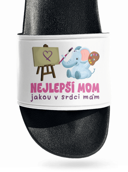 Nejlepší mom pantofle White