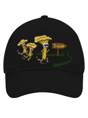 Běží lišky k Táboru kšiltovka baseballka Black