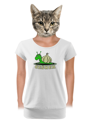 dámské tričko s lemem