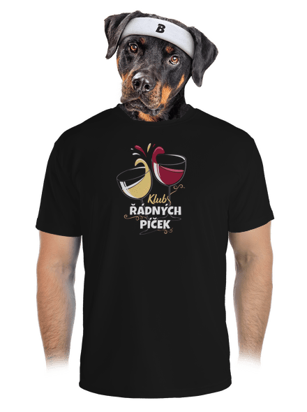 Klub řádných píček pánské sportovní tričko Black