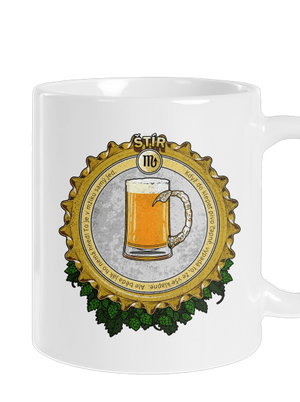 Pivní horoskop: Štír klasický hrnek White