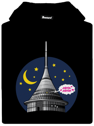 Ještěd pánská mikina klokanka Black