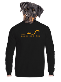 unisex mikina bez kapuce