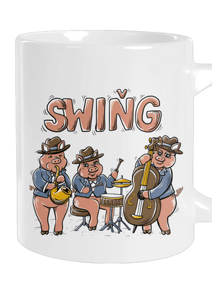 Swiňg velký hrnek White