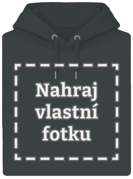 Vlastní potisk unisex mikina premium Charcoal