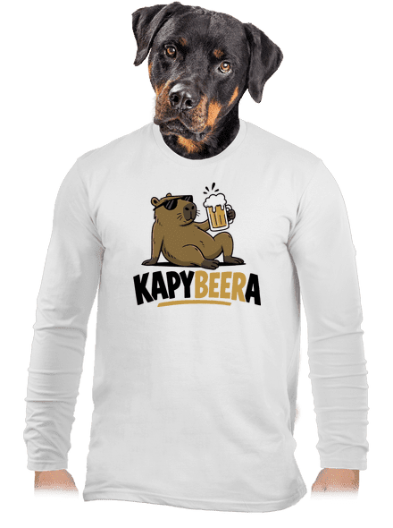 Kapybeera pánské dlouhý rukáv White