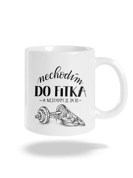 B12: Nechodim do fitka klasický hrnek White