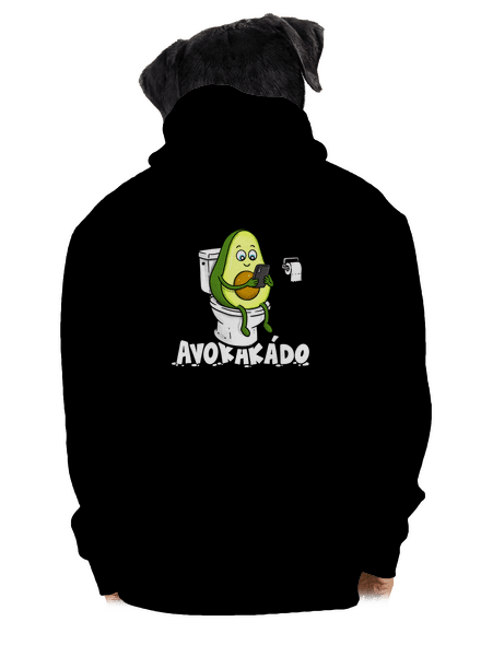 Avokakádo pánská mikina na zip Black