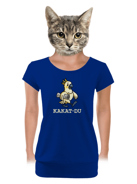 Kakat-du dámské tričko s lemem Royal Blue Mal