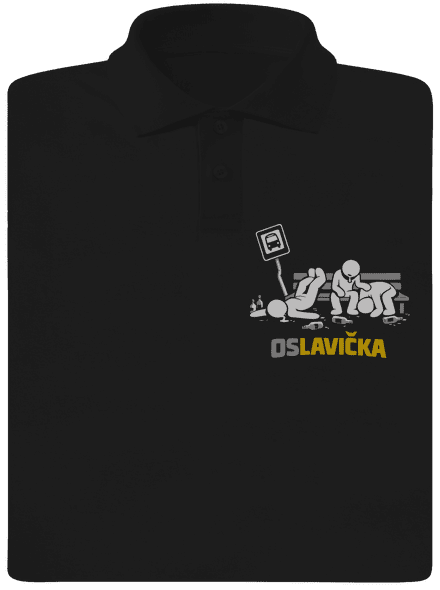 Oslavička pánská polokošile Black