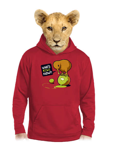 Kiwi dětská mikina klokanka Fire Red