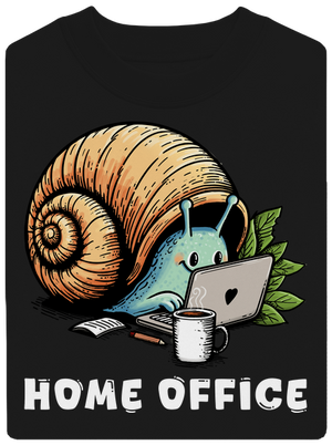 Šnekův home office unisex mikina bez kapuce Black