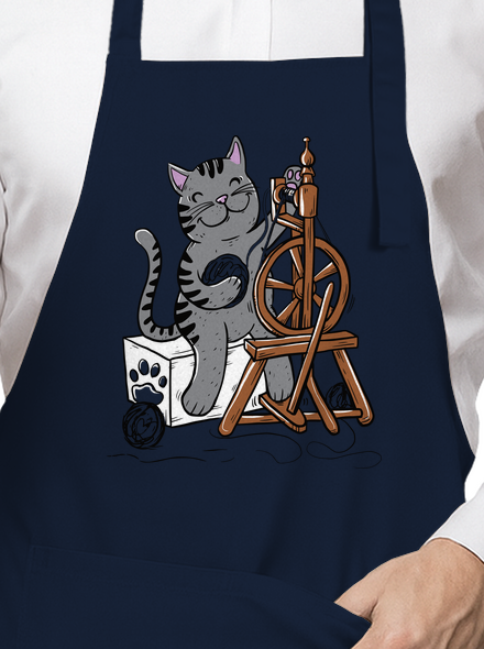 Kočka přede zástěra Navy