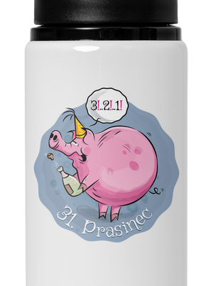 31. Prasinec lahev na vodu White