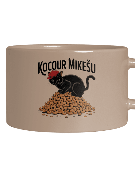 Kocour Mikešu hrnek makronka Brown Macaron