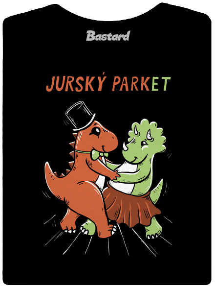 Jurský parket dámské tričko premium Black