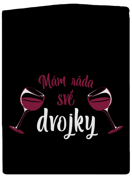 Dvojky dámská mikina na zip Black