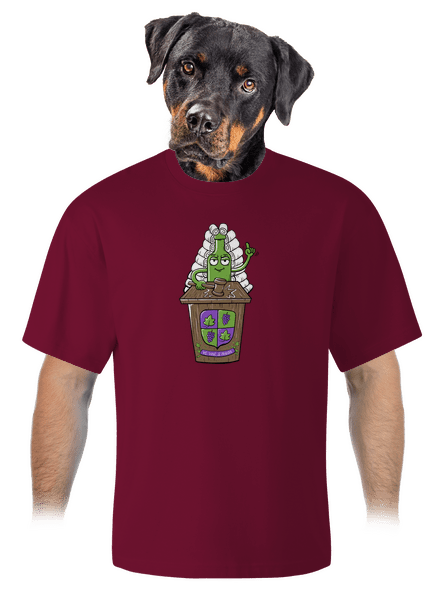 Ve víně je pravda unisex tričko oversized Garnet