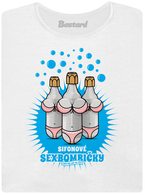 Sexbombičky dámské tričko s lemem White