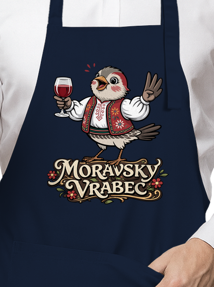 Moravský vrabec zástěra Navy