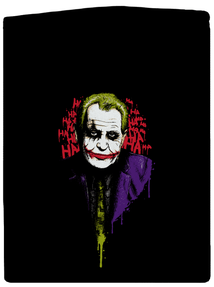 Zeman Joker pánská mikina na zip Black