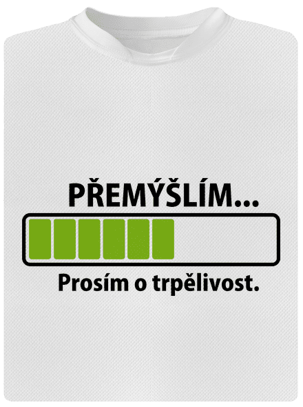 Přemýšlím dětské sportovní tričko White