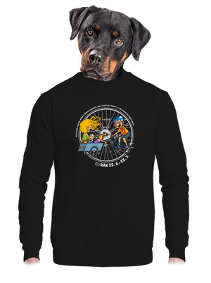 unisex mikina bez kapuce