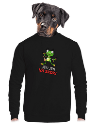 unisex mikina bez kapuce