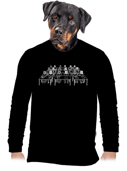 Cimrman: Debil, blbeček pánské dlouhý rukáv Black