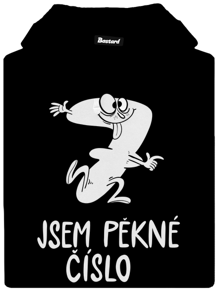 Jsem pěkné číslo dámská mikina klokanka Black