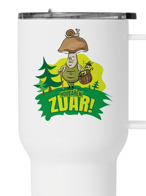 Houbaření zdar termohrnek White