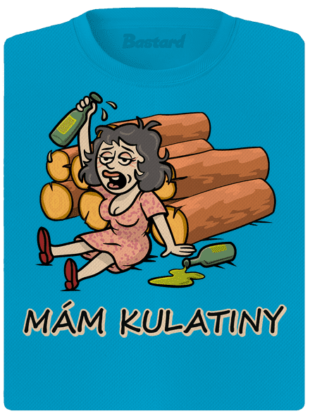 Mám kulatiny dámské sportovní tričko Blue Atol