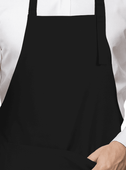 Bez potisku zástěra Black