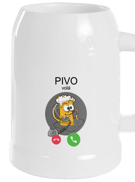 Pivo volá půllitr White