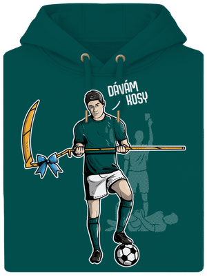 Dávám kosy unisex mikina premium Emerald Green