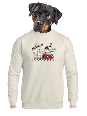 unisex mikina bez kapuce