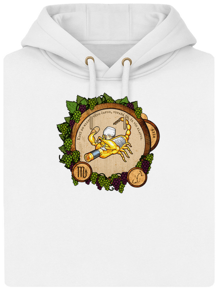 Vinný horoskop: Štír unisex mikina premium Snowwhite