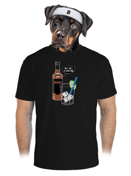 Rum a Cola pánské sportovní tričko Black