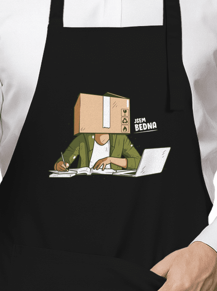 Jsem bedna zástěra Black