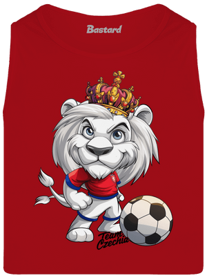 Fotbalový lev pánské tílko Red