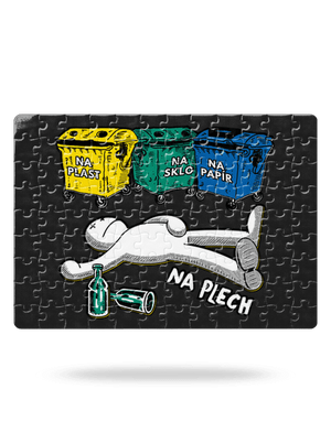 Tříděný odpad puzzle White