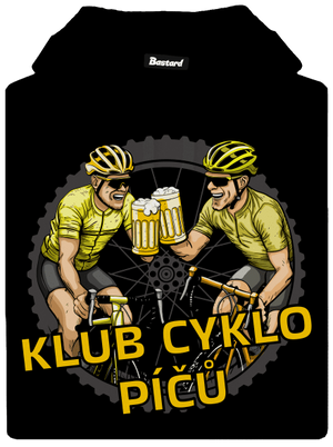 Klub cyklo píčů pánská mikina klokanka Black