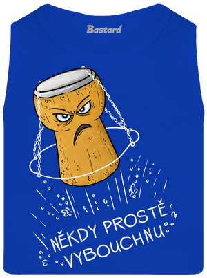 Někdy vybouchnu pánské tílko Royal Blue