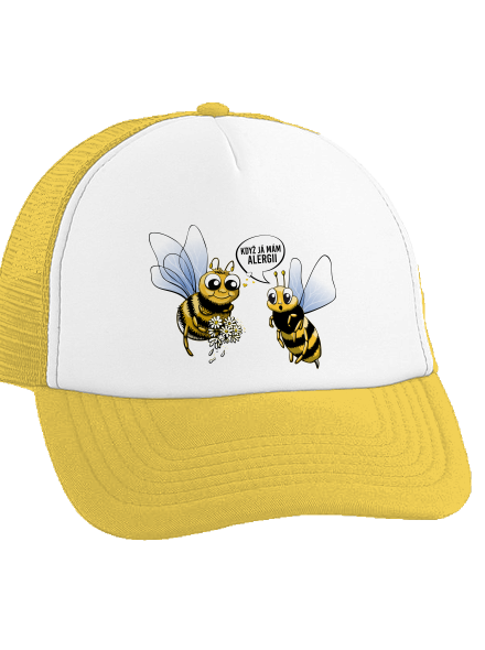 Alergická včelka kšiltovka truckerka Sunflower cap